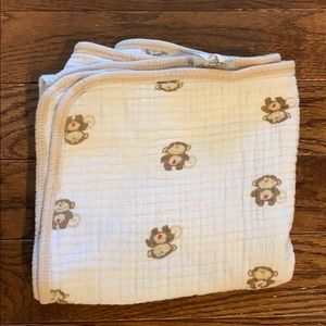 Monkey stroller blanket